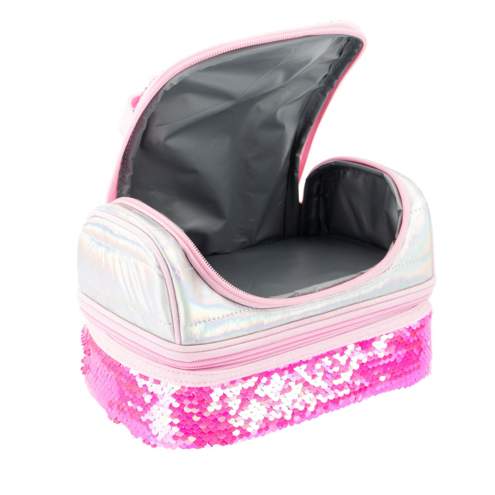 Nice Lunch Box Pink Fluo - Cutie Termică Reversibilă