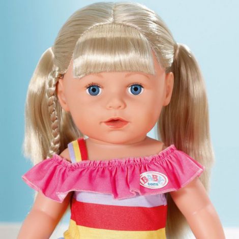 BABY born Zapf Surioara Blonda 43 cm cu Accesorii - imagine 3