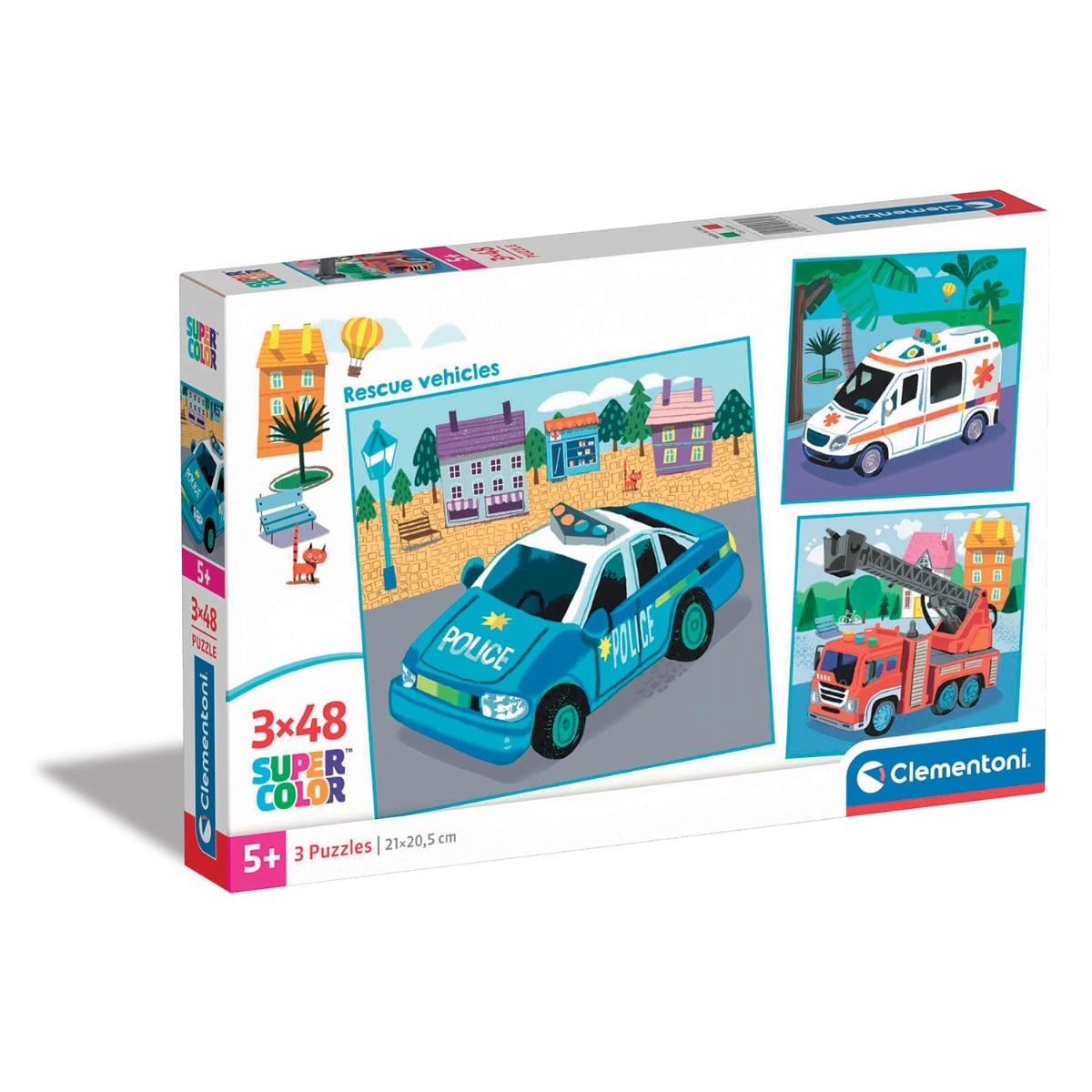 Puzzle Clementoni Vehicule Salvare 3x48 piese