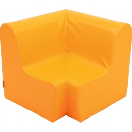 Canapea colt Moje Bambino Portocalie, Spuma PVC