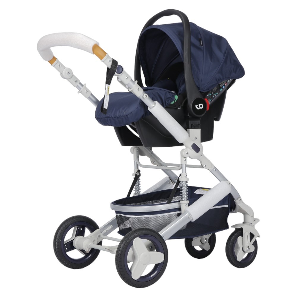 Carucior 3 in 1 Novokids 5300, Albastru Marine - imagine 5