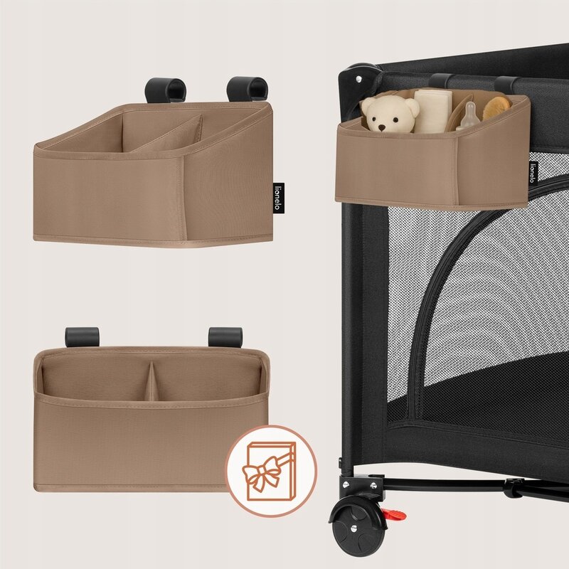 Lionelo Sidepocket S Organizator Multifuncțional Bej - imagine 2