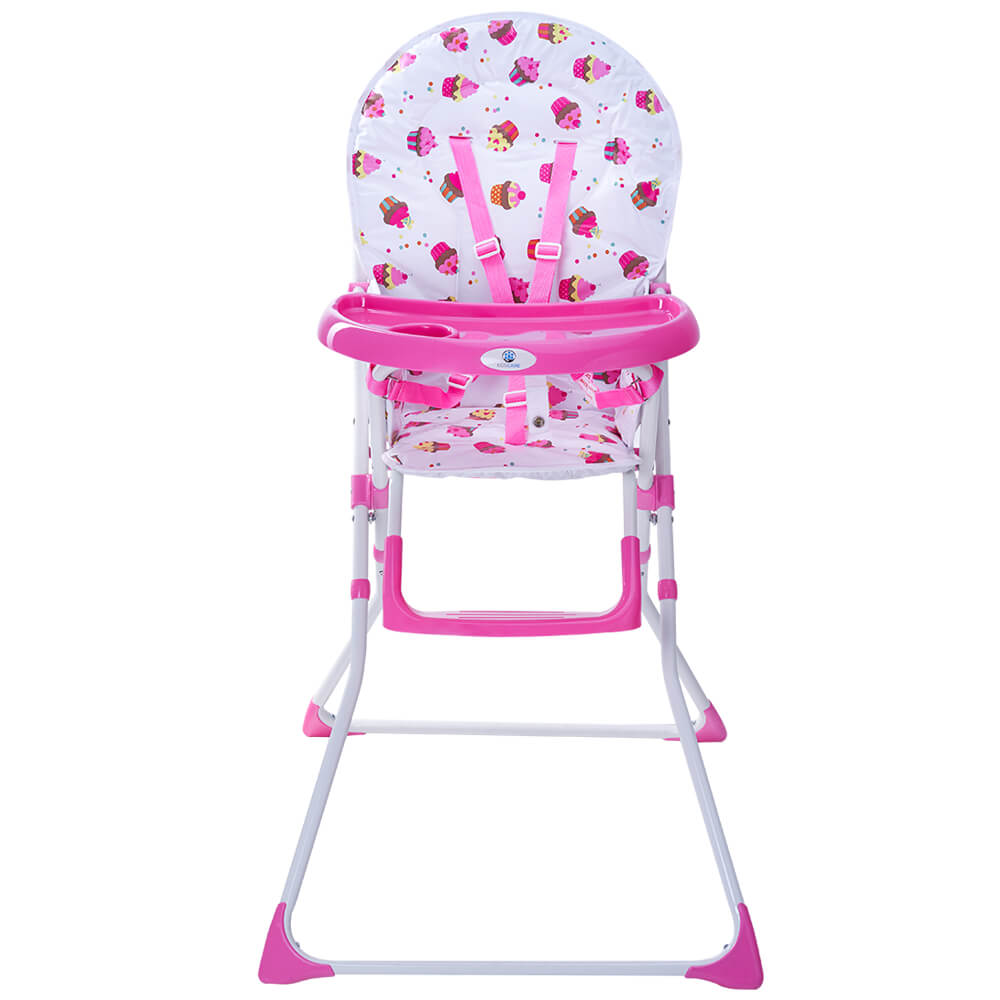 Scaun de masă Kidscare Bimba Roz, Siguranță și Confort - imagine 2