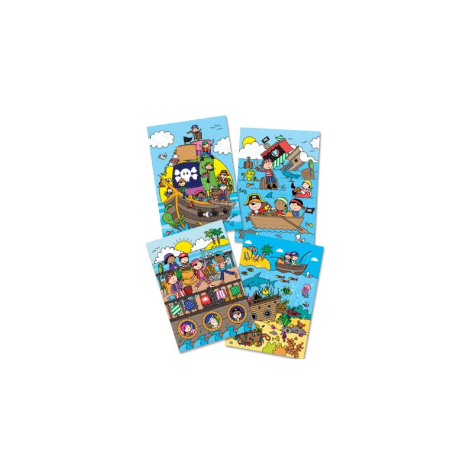 Carte Colorat Pirati Galt Magic Water Pen 3+ - imagine 2