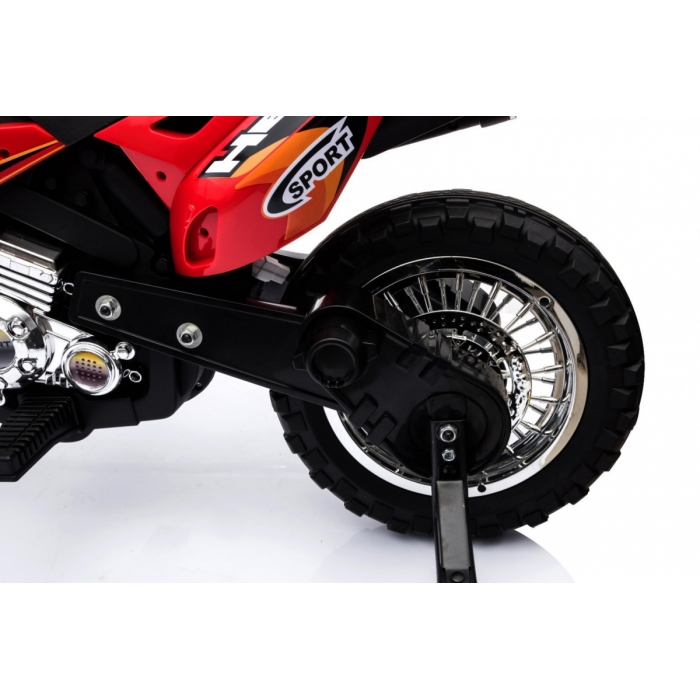 Motocicleta Electrica Ramiz Cross Rosu cu Lumini - imagine 5