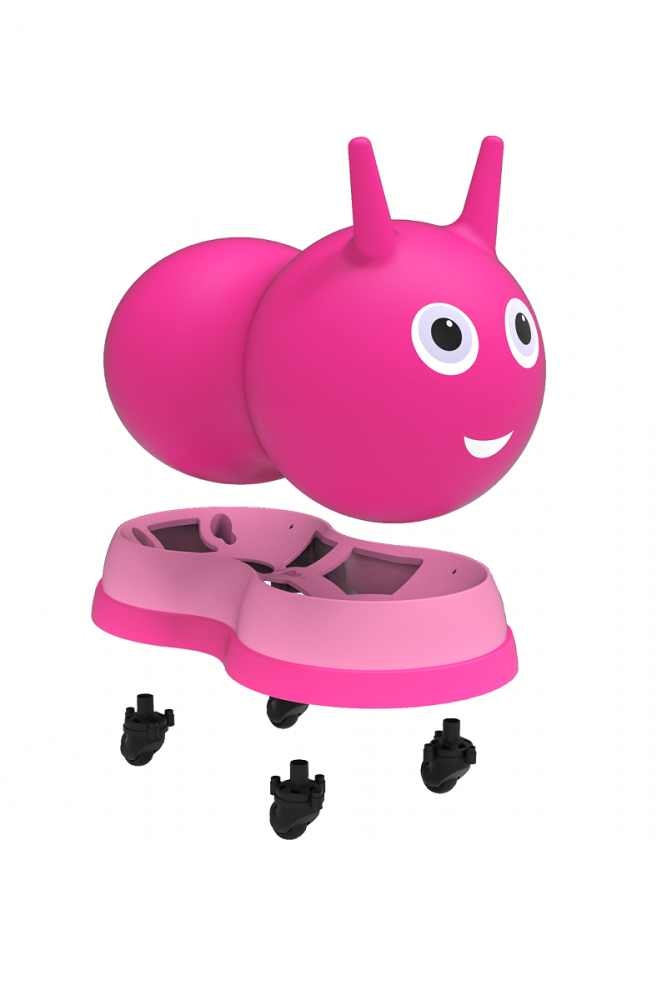 Micro Air Hopper Pink 2-in-1, Saritor + Ride-On - imagine 2