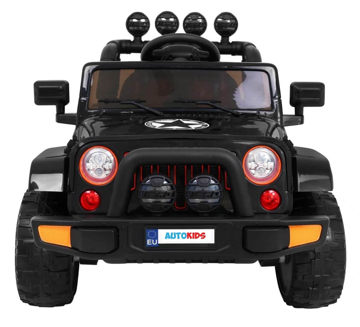 Mașinuță Electrică 4x4 Full Time Negru | Autokids - imagine 8