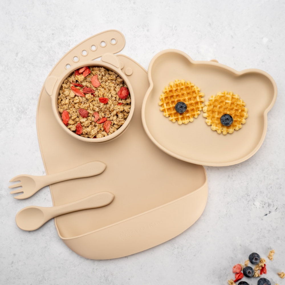 Set Diversificare AppeKids 5 Piese Panda Beige - imagine 6
