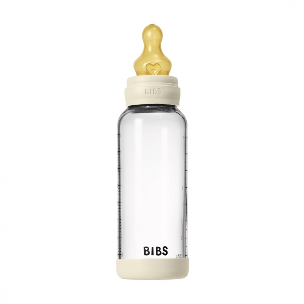 BIBS Biberon Anticolic Sticlă 240ml Ivory - imagine 3