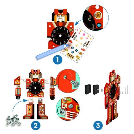 Ceas Robot DIY Djeco | Creativ și Educativ - imagine 4