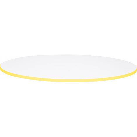 Blat Masa Alb Rotund Quadro Moje Bambino