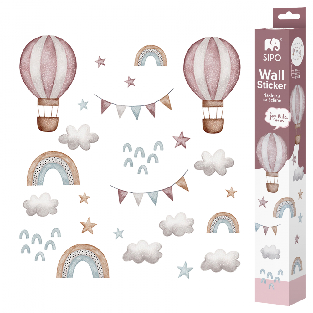 Sticker Baloane SIPO 86x64 cm Curcubeu - imagine 6