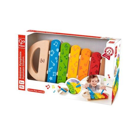 Xylofon Hape Curcubeu | Jucărie Muzicală din Lemn - imagine 2