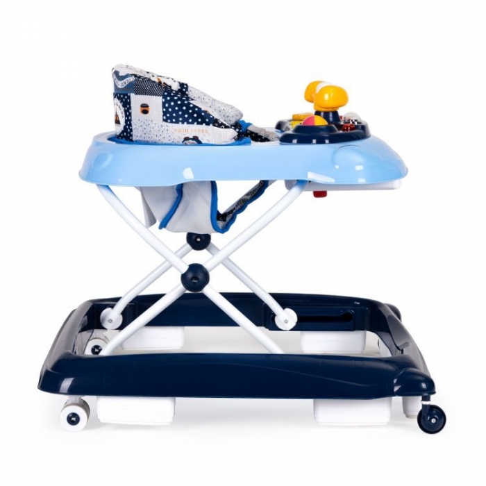 Premergător Ecotoys J-888E Albastru, Muzical și Pliabil - imagine 2