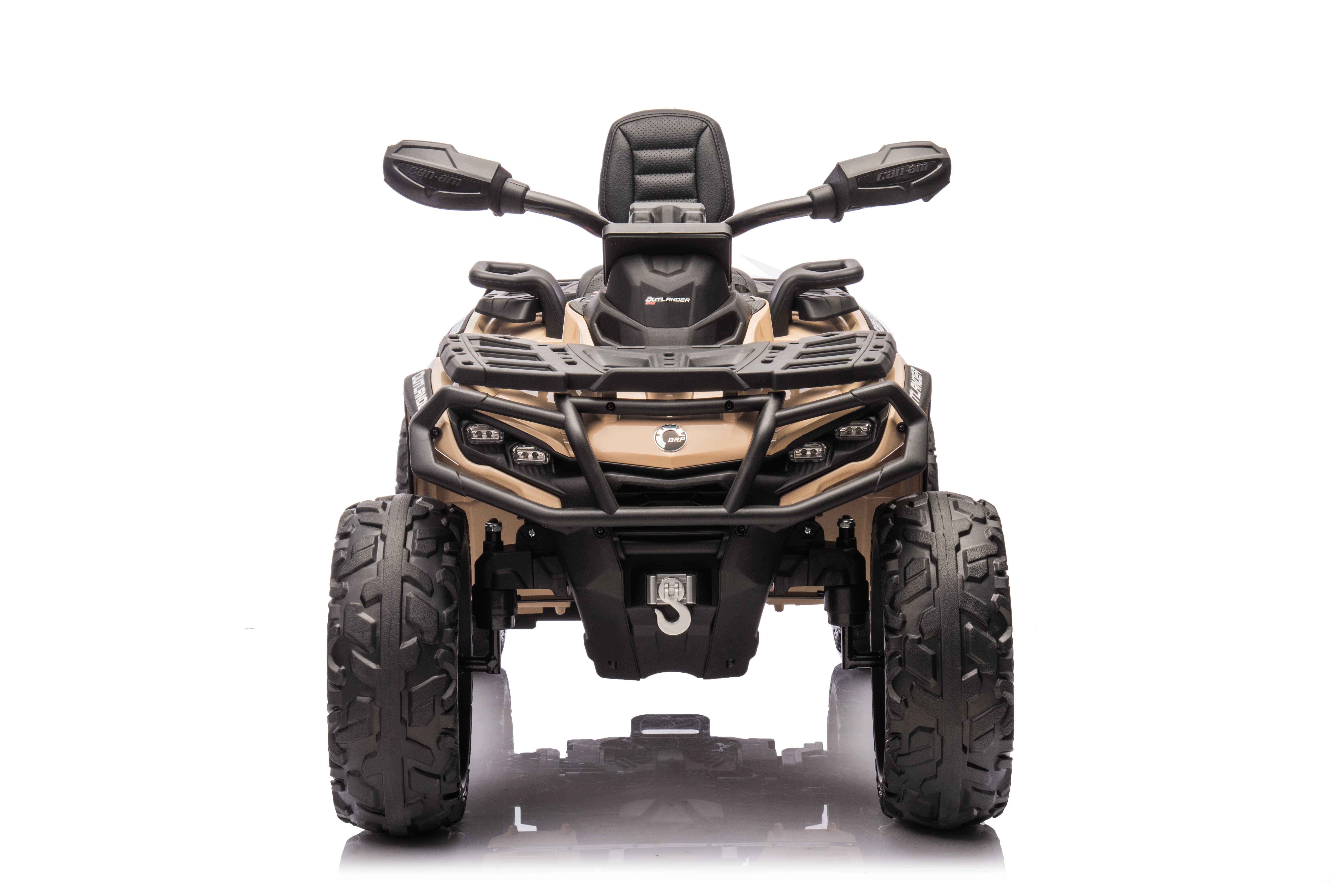 ATV electric copii Can-Am Outlander 24V 4x4 800W Bej, 2 locuri, Bluetooth, roti silentioase, echipare Lux - Autokids.ro - imagine 7