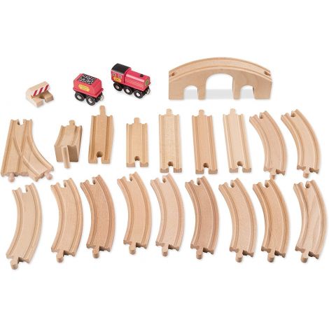 Set Trenulet Lemn Melissa&Doug 22 Piese - imagine 3