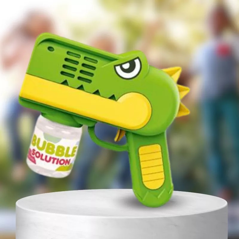 Pistol Baloane Sapun cu Lumini Green Dino | Nicekids - imagine 5