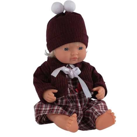Păpușă Bebeluș European 38 cm Miniland - imagine 4