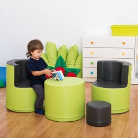 Set Novum Gradiniță Gri-Verde - Mobilier Copii