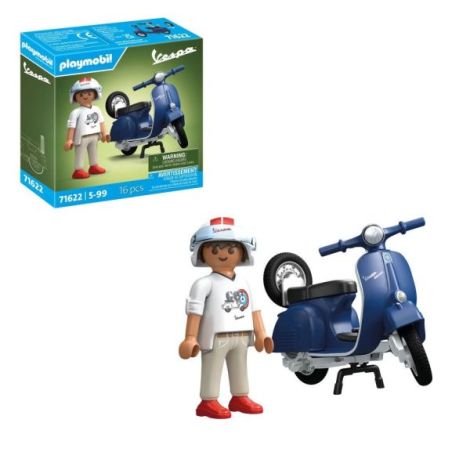 Playmobil Vespa Albastră - Aventură Creativă
