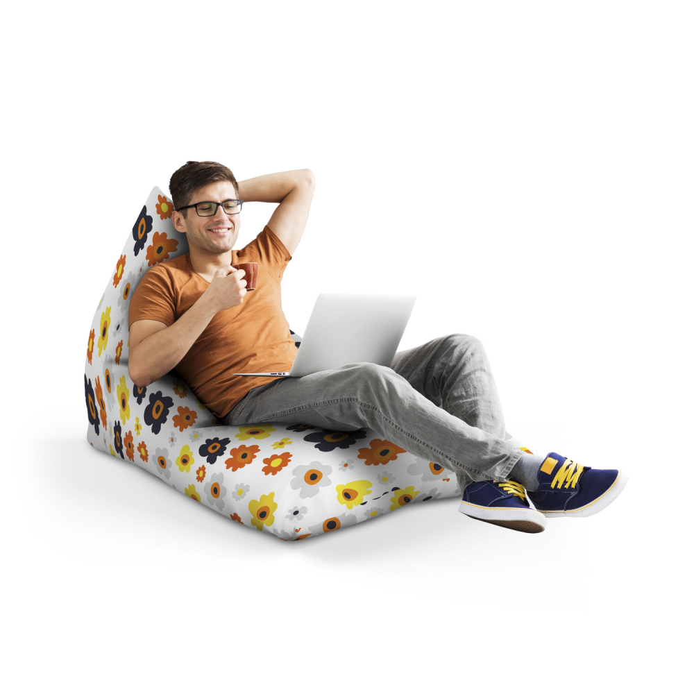 Fotoliu Puf Updeco Daisy Lounge Alb - imagine 4