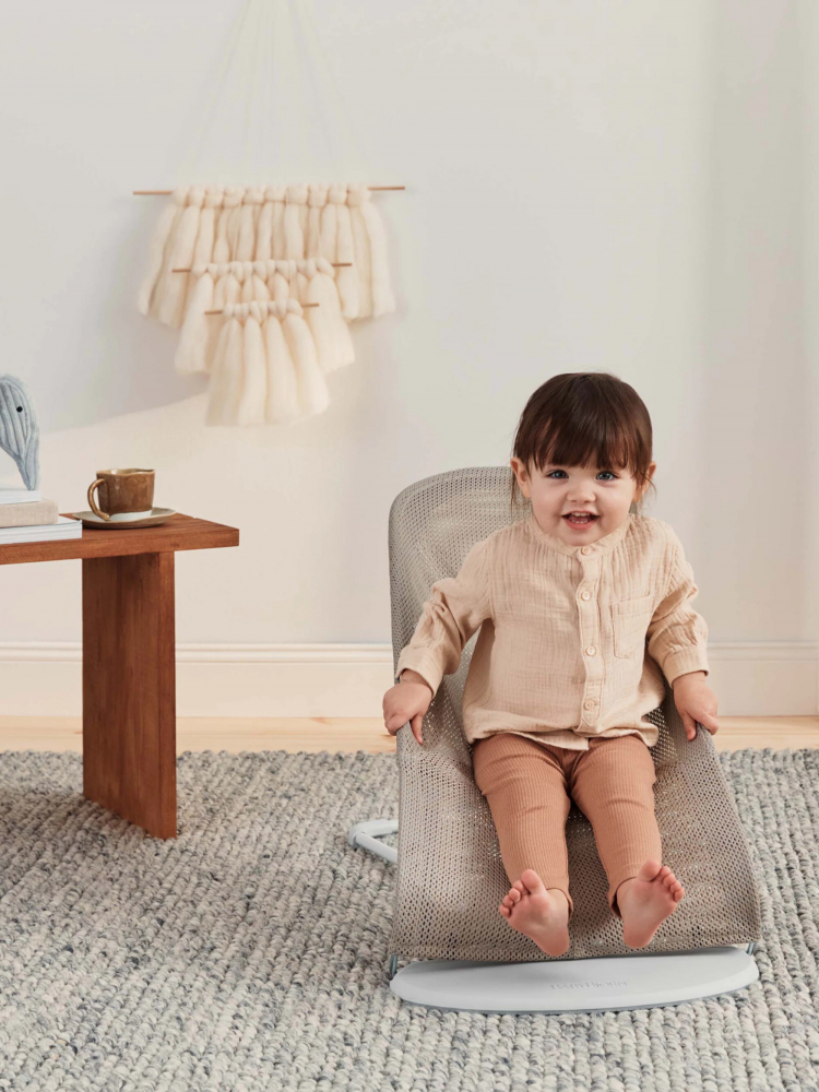 Balansoar Baby Bjorn Balance Soft, Grey/Beige - imagine 10