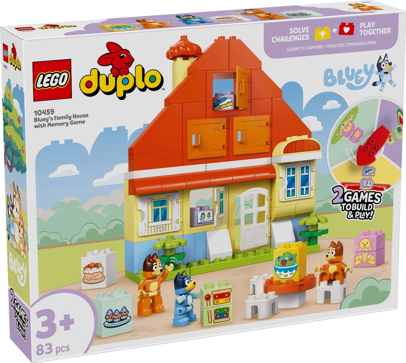 LEGO DUPLO Casa de familie Blue cu joc memorie