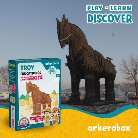 Arkerobox Calul Troian - Kit Arheologic Educational 5+ Ani - imagine 2