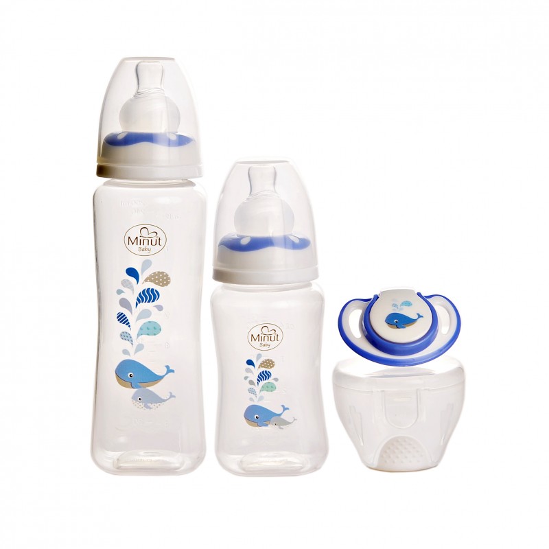 Set Hranire Minut Baby 3 piese Bleu - imagine 5