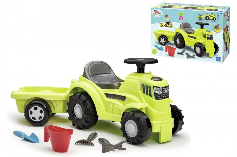 Tractor Ride-On Ecoiffier 85cm cu Remorca