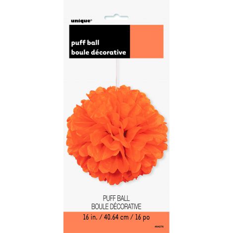 Pom Pom Portocaliu 40 cm Unique | Decor Petrecere