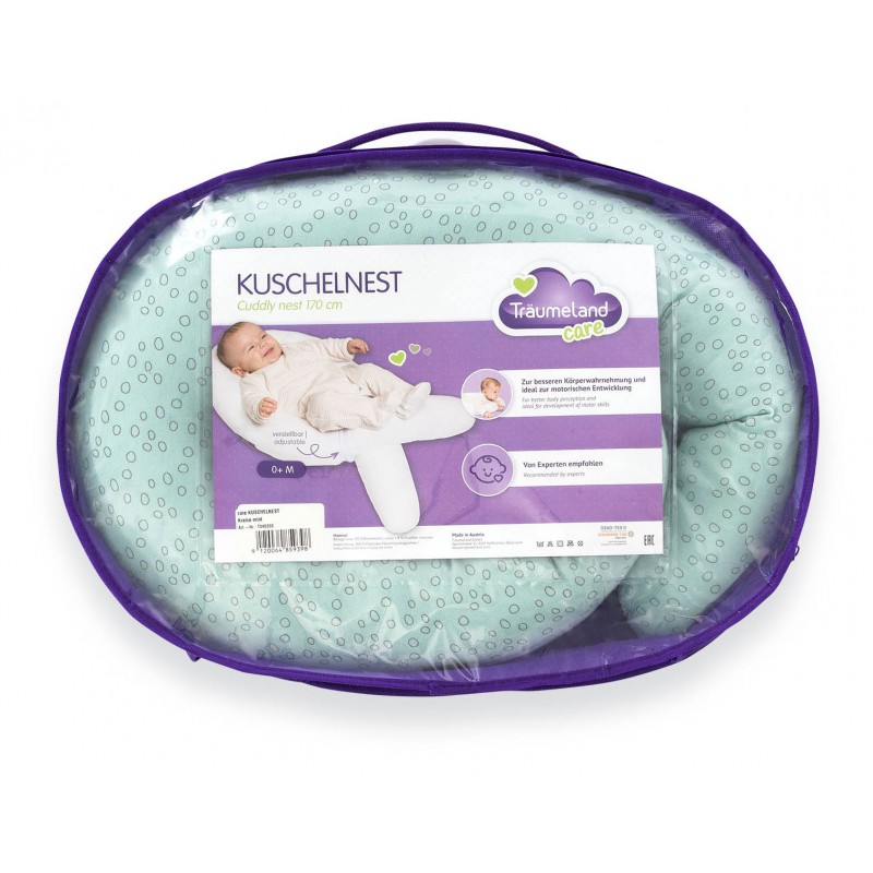 Perna Bebelusi Cuddly Nest Circles Mint | Traeumeland - imagine 3