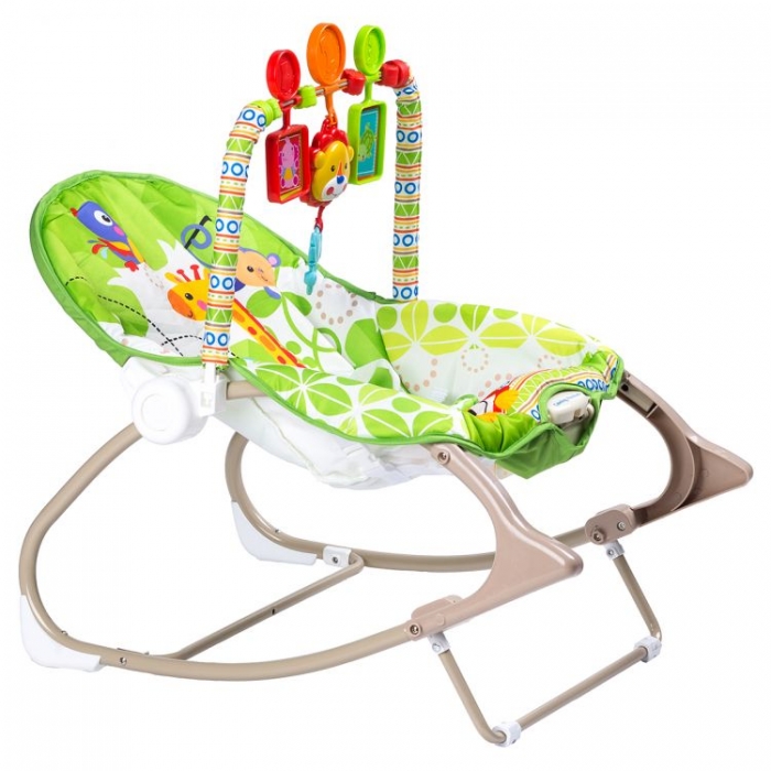 Balansoar cu vibrații 3 în 1 Ecotoys Jungla - imagine 3