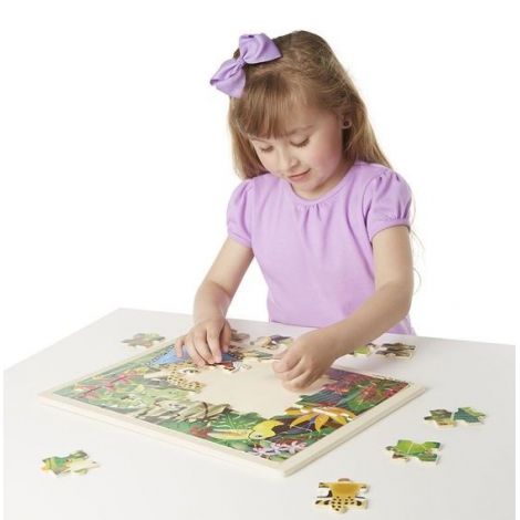 Puzzle Pădurea Tropicală Melissa & Doug, 48 piese - imagine 2