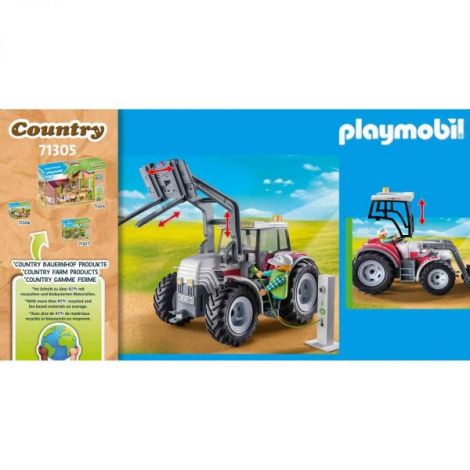 Playmobil Tractor Mare cu Accesorii | Jucărie Creativă - imagine 6