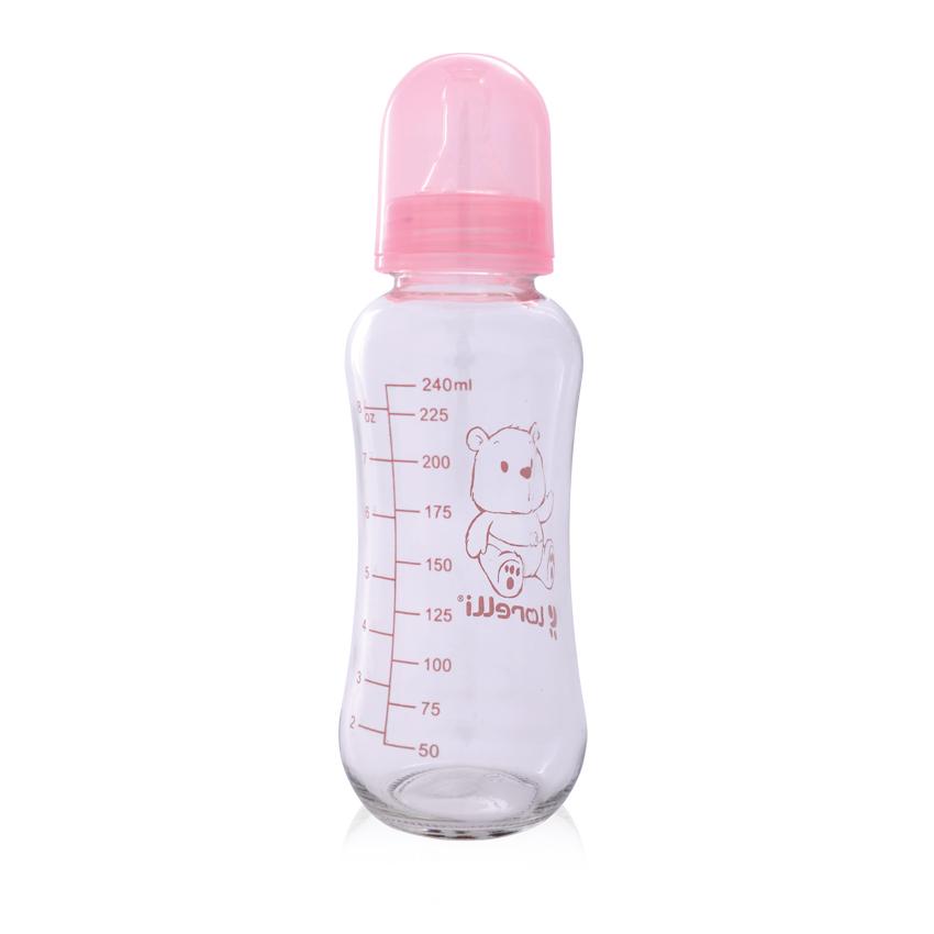 Biberon Sticlă 240ml Pink Lorelli