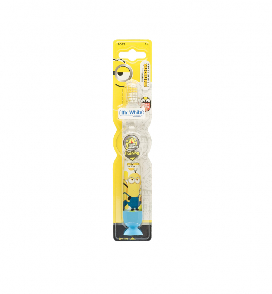 Periuță Mr.White Minions cu Cronometru și Ventuză