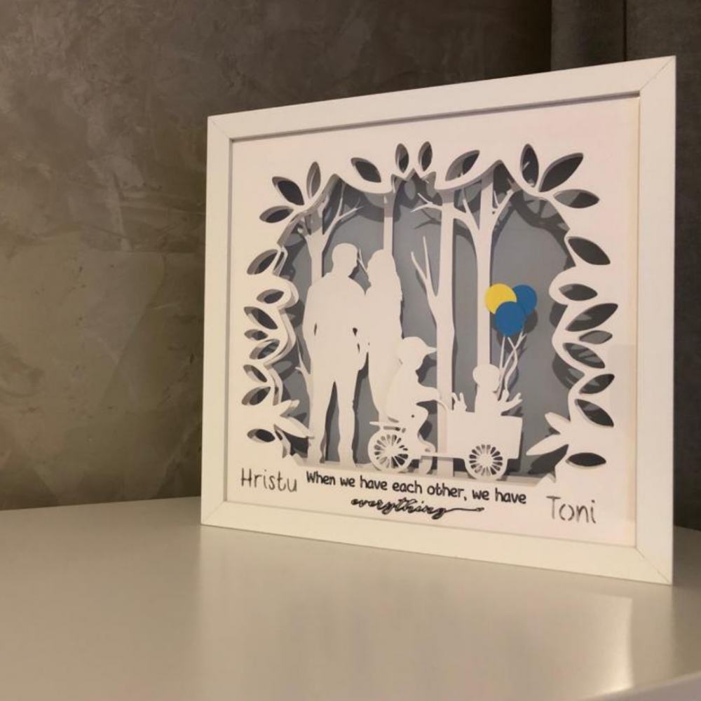 Tablou Luminos Părinți și Copii 063 | Noorhandmadeatelier - imagine 5