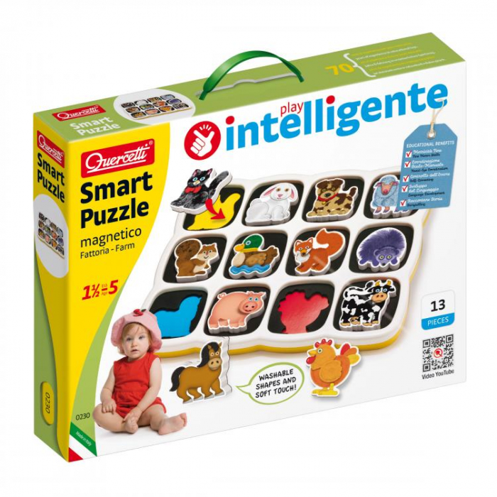 Smart Puzzle Quercetti Ferma – Educațional Magnetic