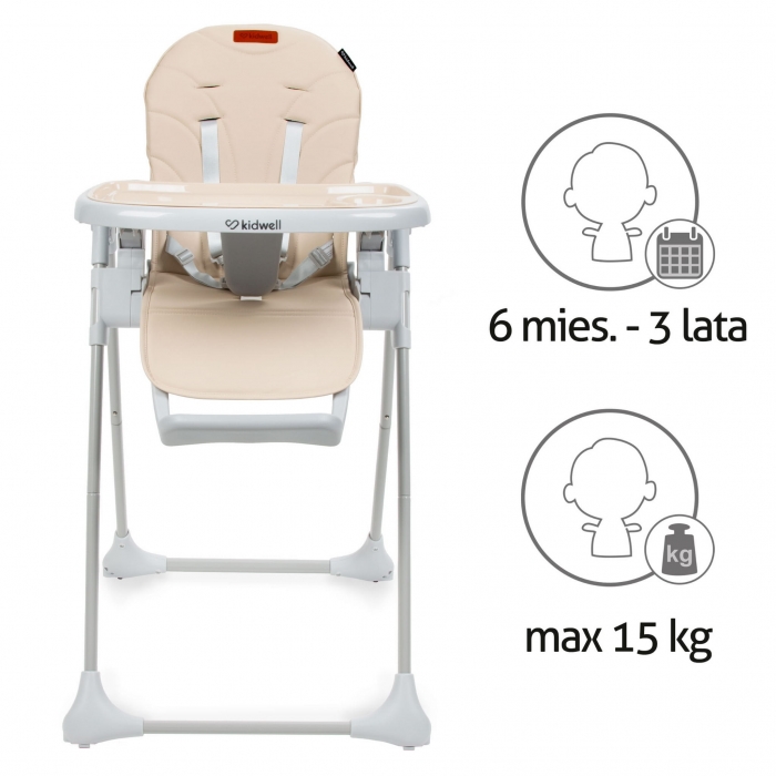 Scaun Masa Kidwell Beno Beige Multifuncțional și Pliabil - imagine 4