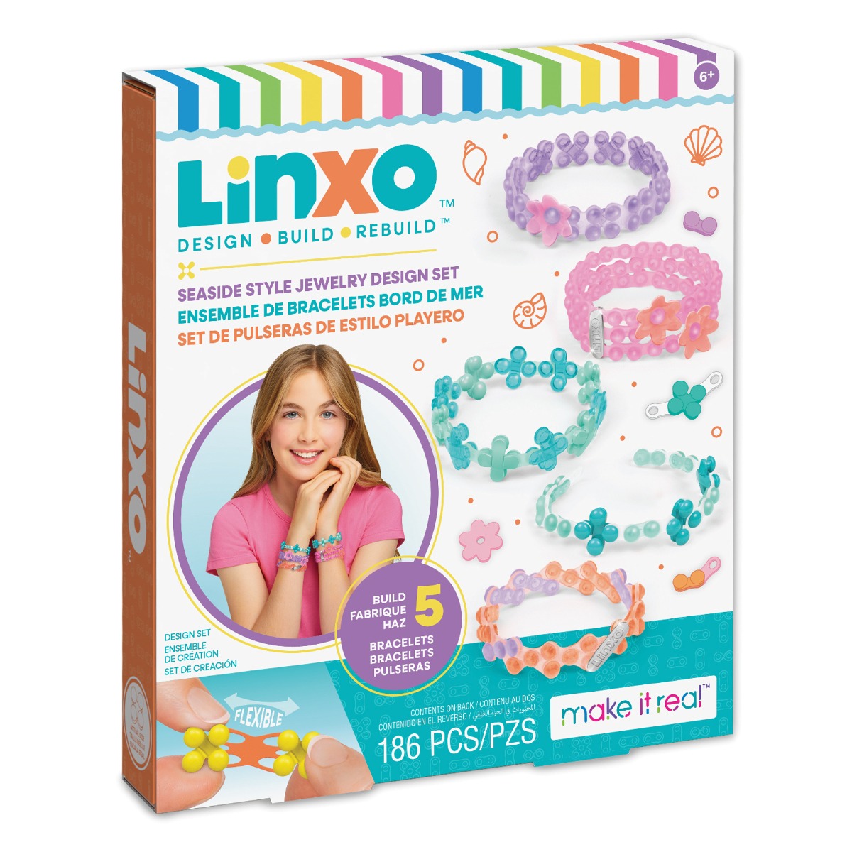 Set 5 Bratari LinXo Flexibile, 186 Piese