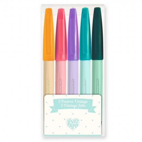 Carioci Vintage Djeco - Set 5 Culori