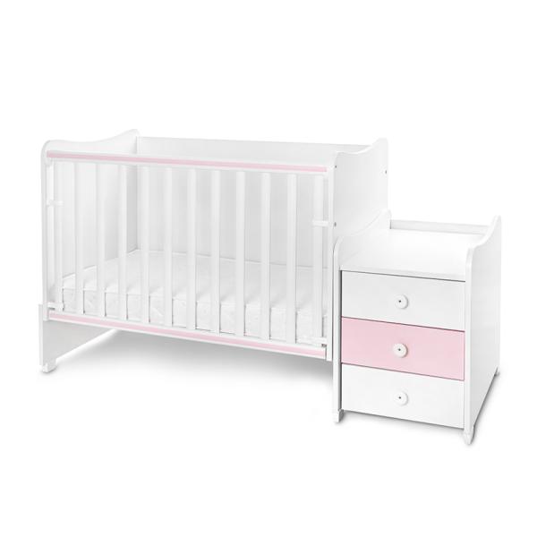 Lorelli Maxi Plus Trio White - Pat transformabil 3-în-1 - imagine 5