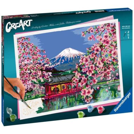 Ravensburger CreArt Pictură Flori Cires - imagine 2