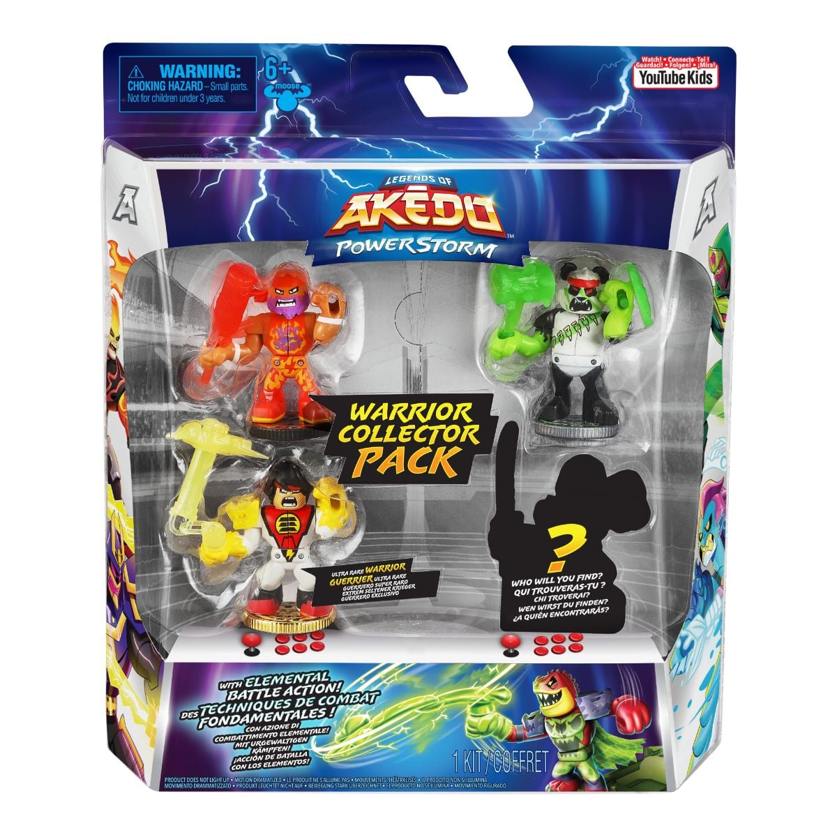 Set 4 Figurine Akedo Warrior Collector Pack