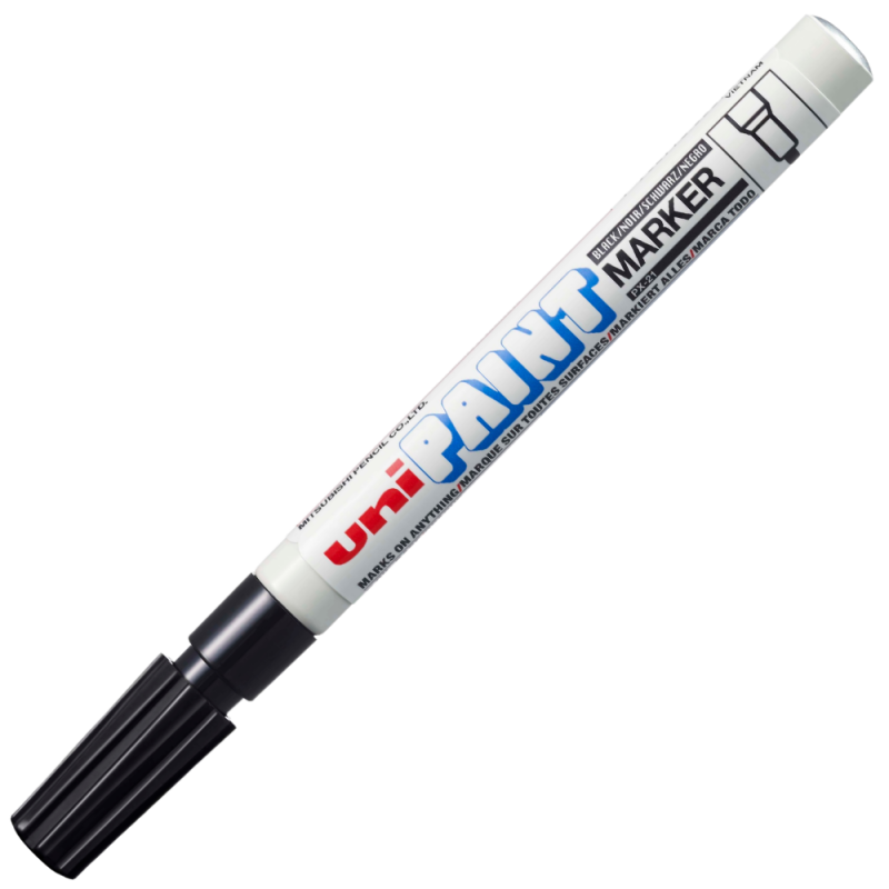 Marker Ulei Uni-ball Negru, Universal, Rezistent
