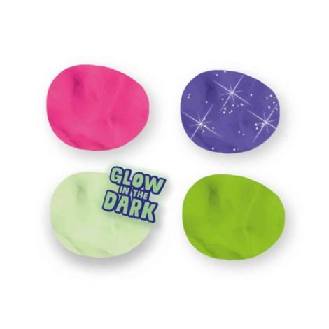 Plastilina Vegana Glow Ses Creative 4 Culori - imagine 5