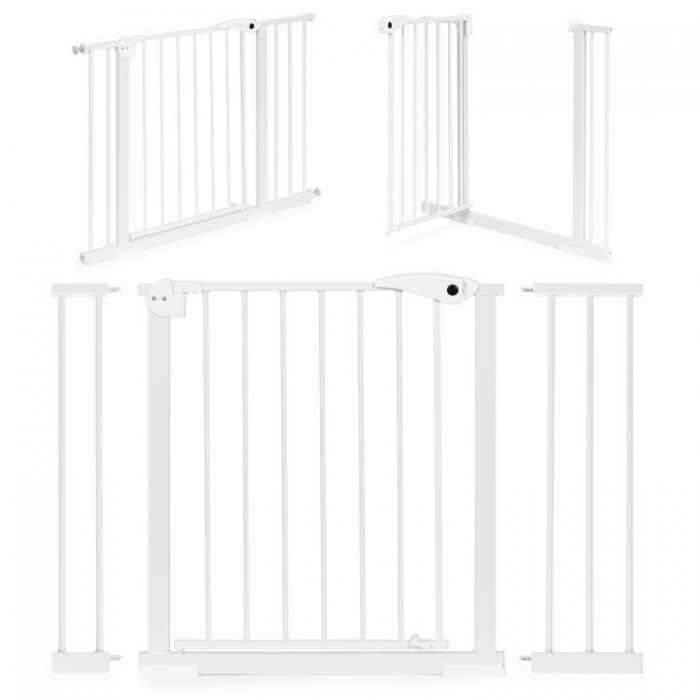 Poarta Siguranta Ecotoys Alb 74-105cm