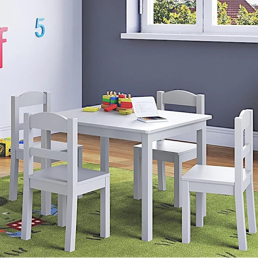 Set Masă și 4 Scaune Copii Ginger Home, Sigur și Elegant - imagine 4