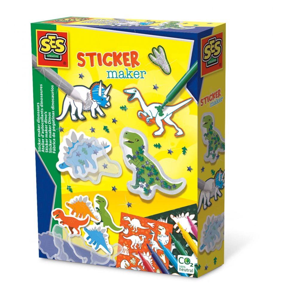 Kit Creare Autocolante Dinozauri Ses Creative